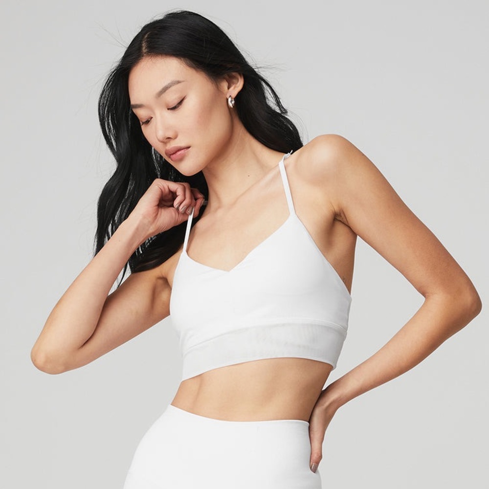 Alo Lavish Bra in White XS